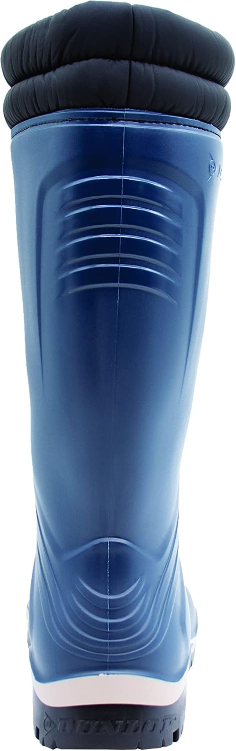 DUNLOP Protective Footwear Kids Blizzard, gefütterte Kinder Gummistiefel 21 EU Blau, 21 EU Blau