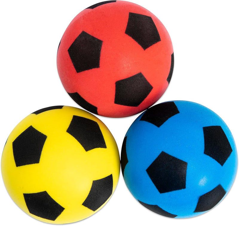 Betzold Sport - Softbälle-Set 3 Stück - Soft-Fussball-Set Kinder-Schaumstoffball Kinder-Ball 12 cm,