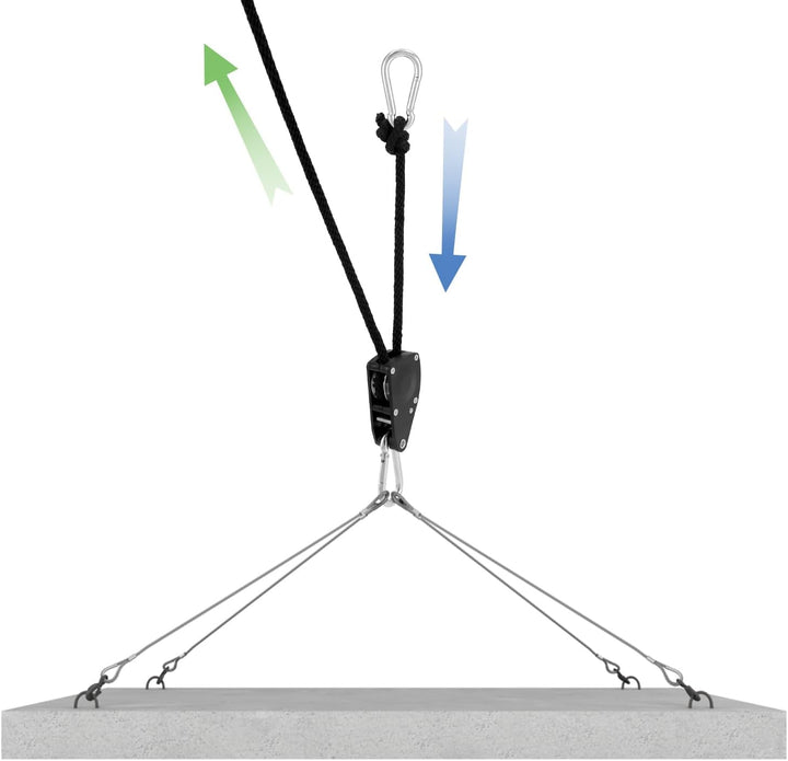 QWORK® 8 STK. Verstellbare Seilratschen mit Haken - 30kg - 1,8 m - Seilspanner zum Aufhängen von Pfl