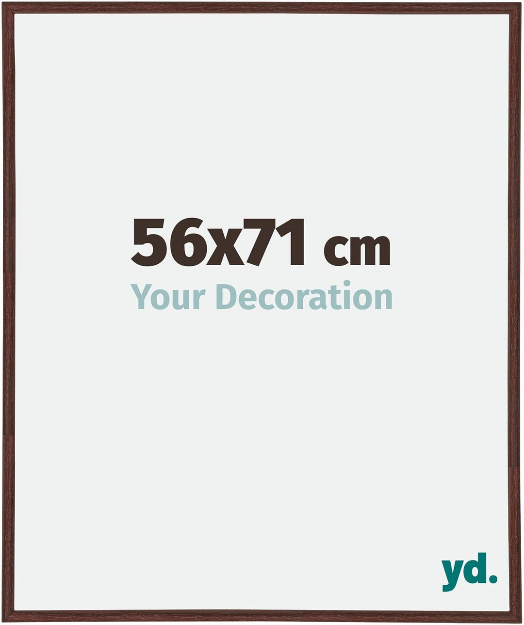 yd. Your Decoration - Bilderrahmen 56x71 cm - Braun - Bilderrahmen aus Kunststoff mit Acrylglas - An