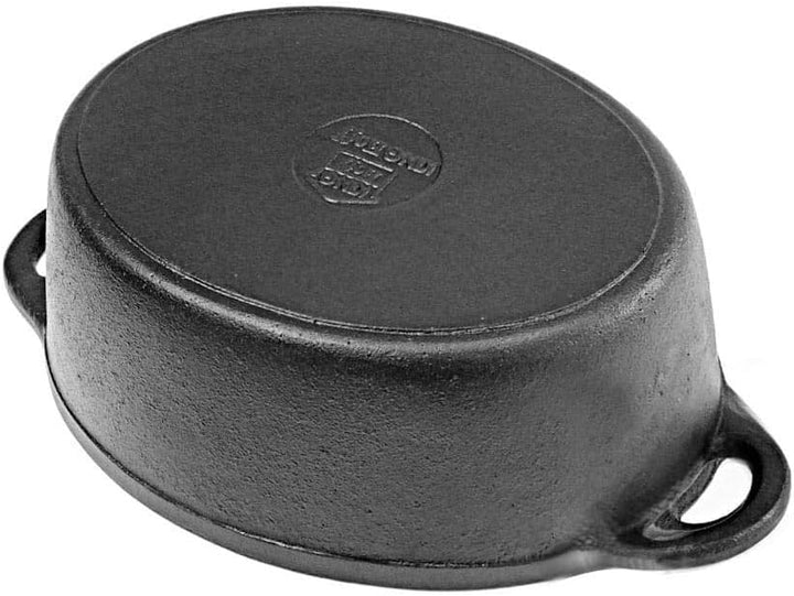 Gusseisen Bräter Topf Oval Deckel Induktion 6.2L 33cm KINGHOFF KH-1531