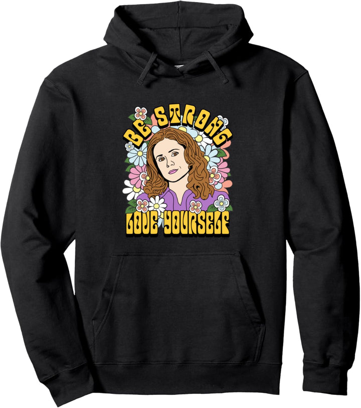 The Office Pam Sein Starke Groovy Blume Pullover Hoodie