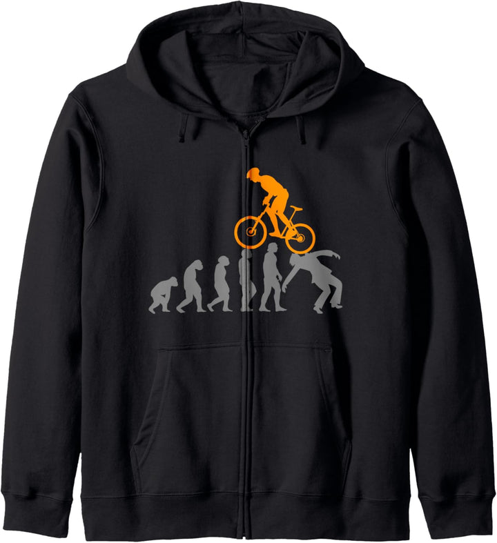 Evolution MTB Mountainbike Zubehör Fahrrad Bike lustiges fun Kapuzenjacke