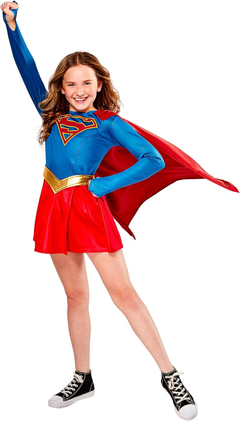 Rubies Offizielles DC Comics Supergirl TV Series Deluxe Kostüm für Mädchen, Schwarz/Rot, L, L