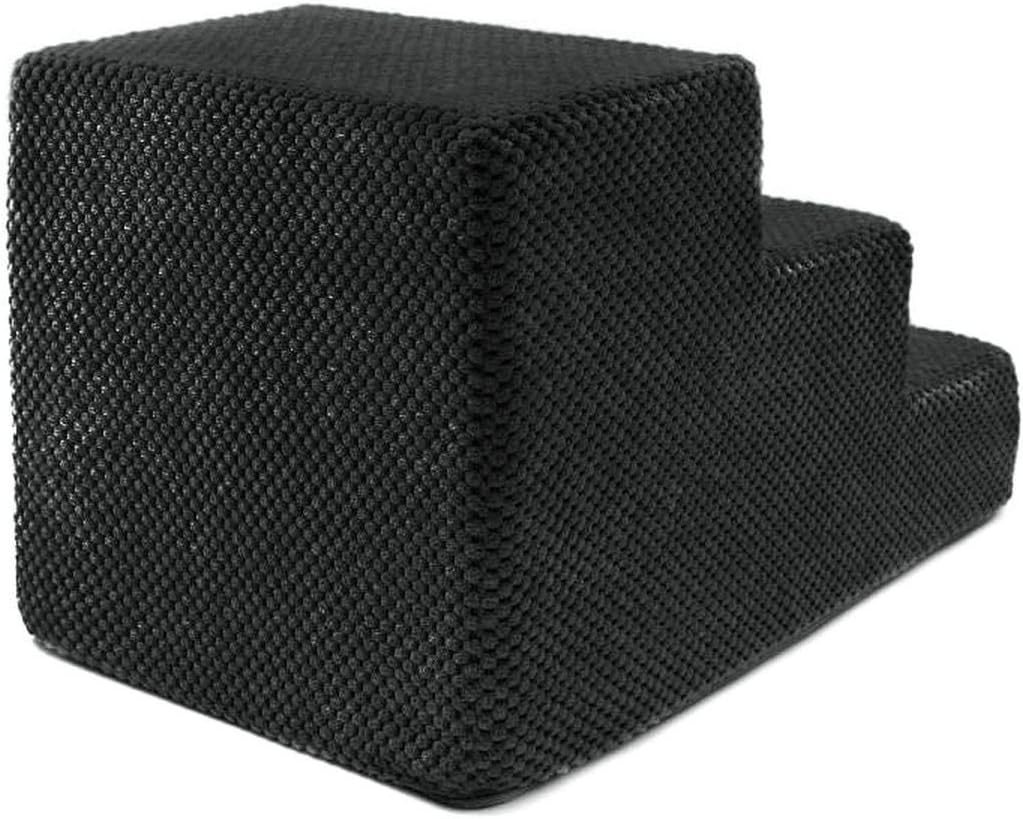 Hundetreppe 30 cm hoch | Katzentreppe Haustiertreppe | 3 Stufen | Hunde Katzen Haustier | für Bett u