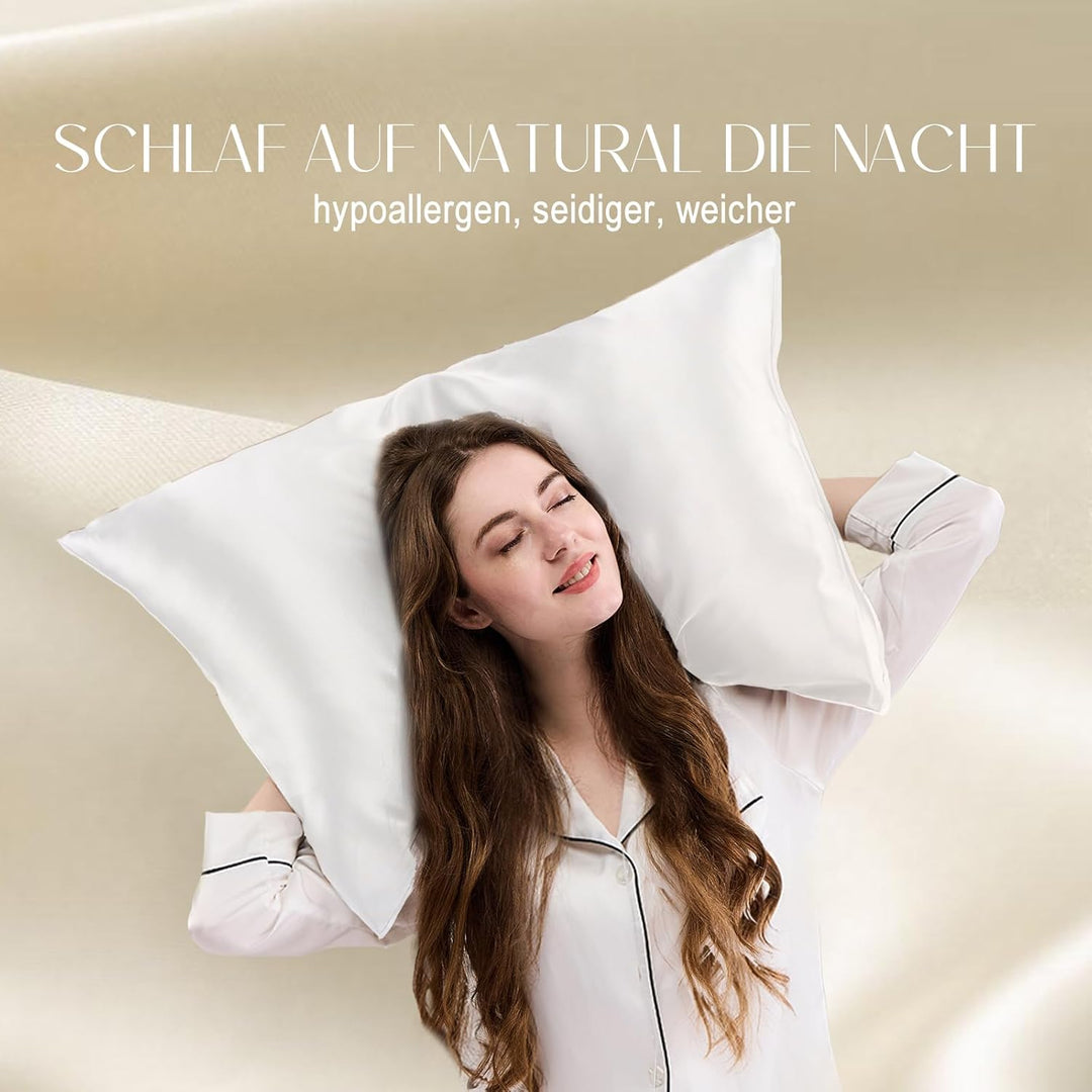 ZIMASILK Kissenbezug aus 100% Seide für Haare und Haut. Doppelseitige 19 Momme Reine Maulbeerseide K