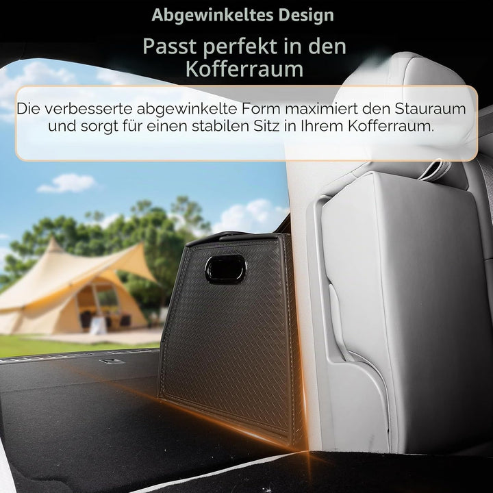JAOGAUS Auto Kofferraum Organizer, Kofferraumtasche Faltbar, Grosser Kofferraum Aufbewahrungsbox mit