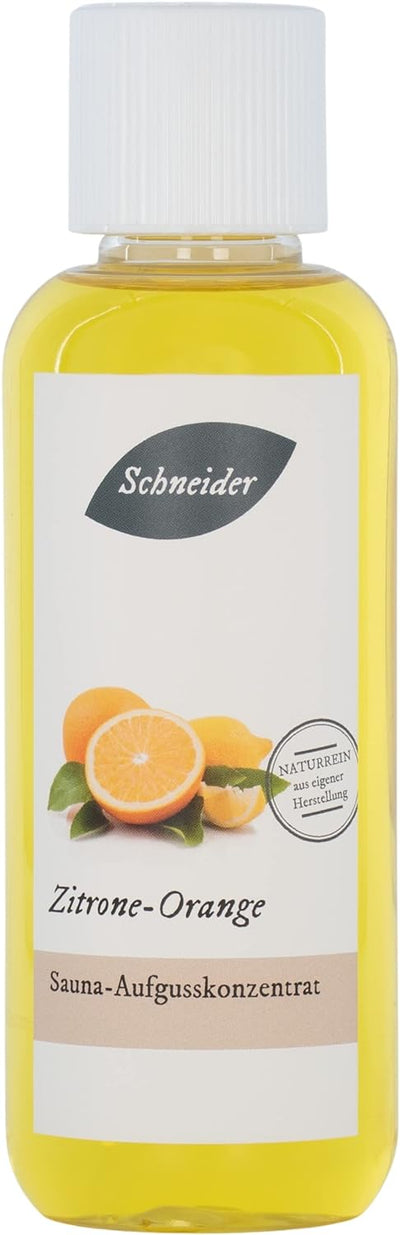 Saunabedarf Schneider - Aufgusskonzentrat, Saunaaufguss Zitrone Orange 250ml, Zitrone Orange, 250ml