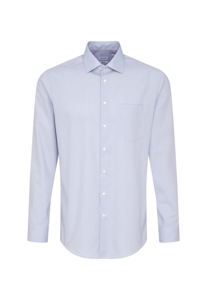 Seidensticker Herren Men Regular Longsleeve Cotton Business Shirt 39 Hellblau(193660), 39 Hellblau(1