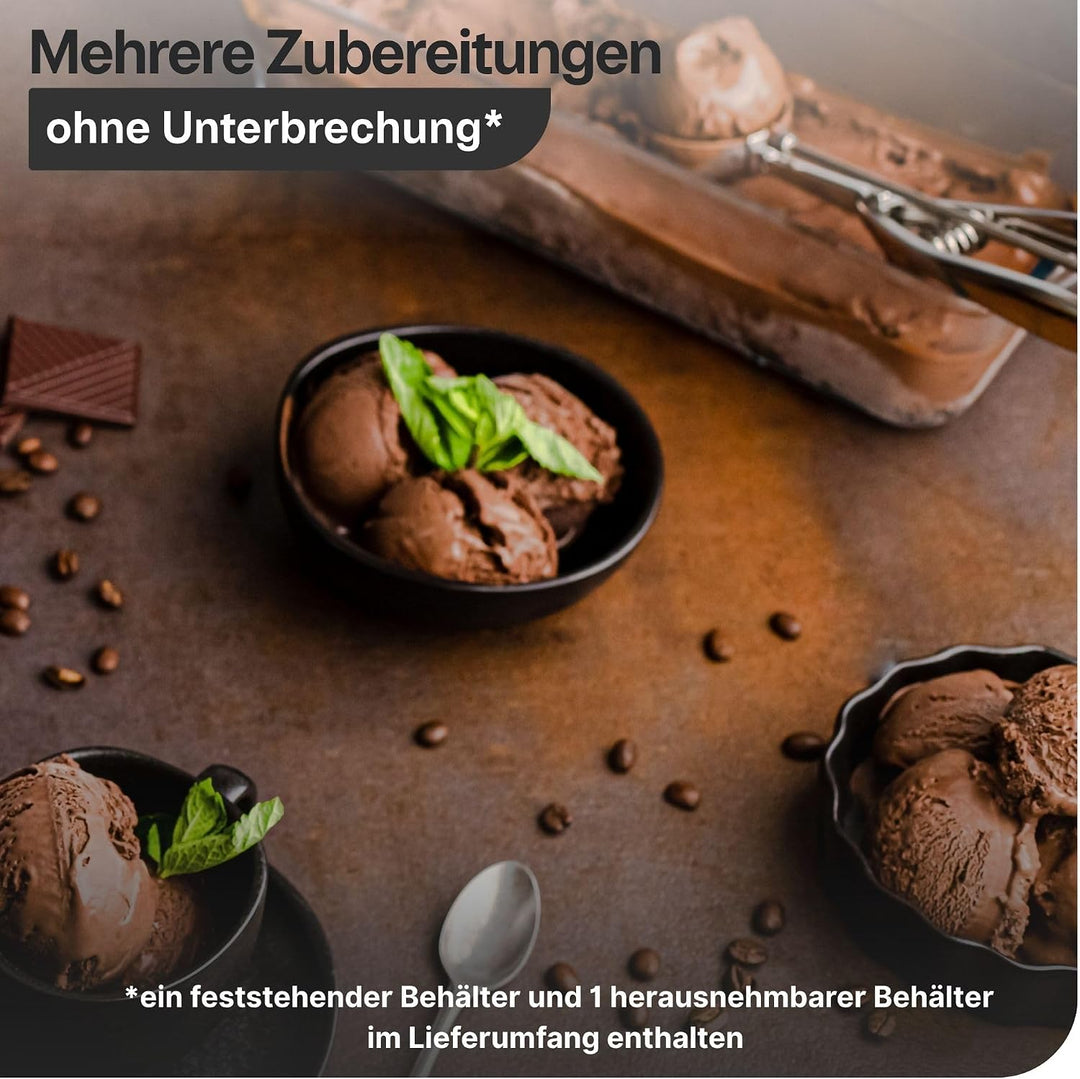 Magimix Eismaschine Gelato Expert mit 180Watt aus Edelstahl, 11680RW