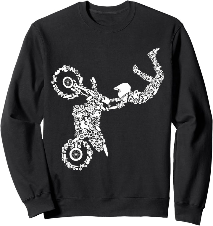 Motocross Enduro Supermoto Bike Dirt Biker Jungen Kinder Sweatshirt