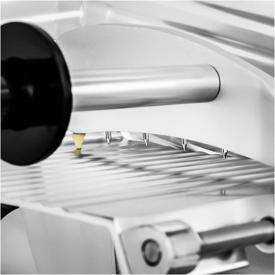 Royal Catering RCAM-250E Aufschnittmaschine Ø 250 mm Messerschärfer 0-8 mm Allesschneider 480 U/min