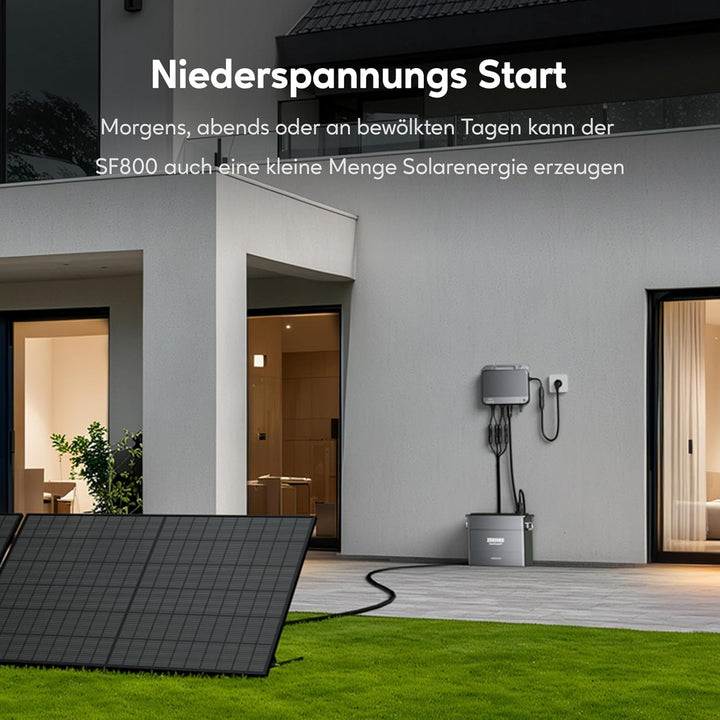 Zendure Speicher für Balkonkraftwerk, SolarFlow 800 mit 1200W Solar Eingang, 800W AC Eingang/Ausgang