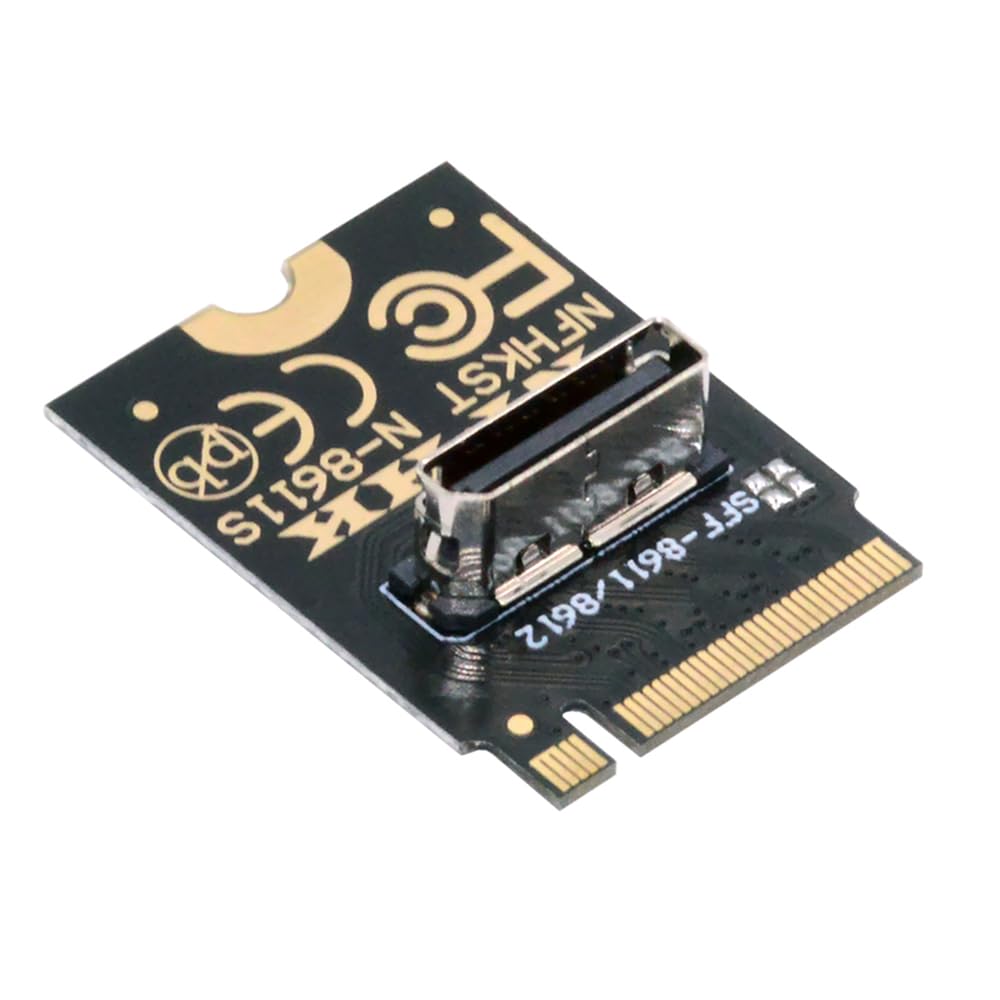 NFHK 2230 PCI-E4.0 M.2 M-Key auf Oculink SFF-8612 SFF-8611 Vertikaler Host-Adapter für NVME U.2 SSD