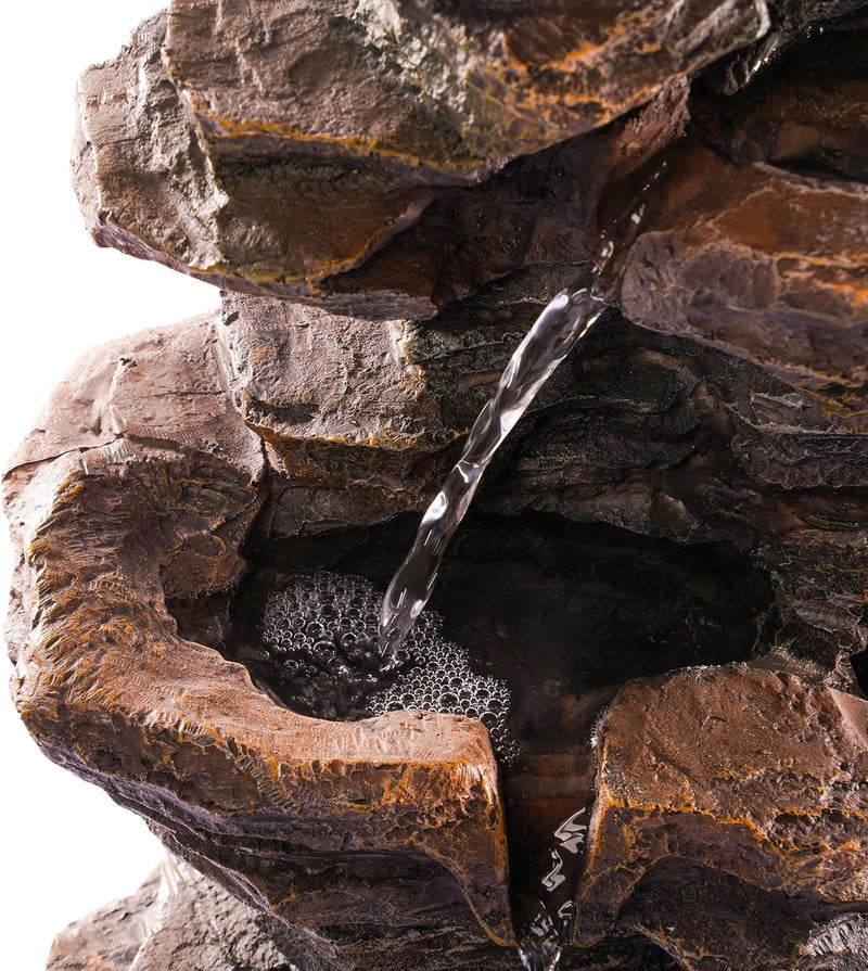 Solar Gartenbrunnen Rock Fountain - extragrosses 5 Watt Solarmodul und 1,5 Ah Akkuspeicher - 315 x 2