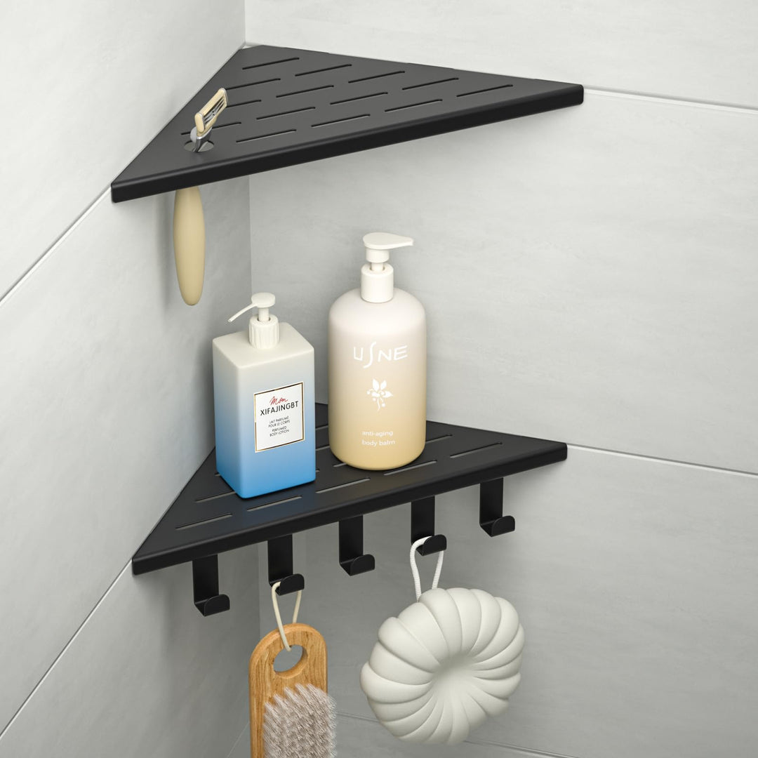 Eck-Duschregal Edelstahl 304,Eckregal Dusche 25.4cm,Duschablage Ecke für Badrenovierung,Eckablage Du