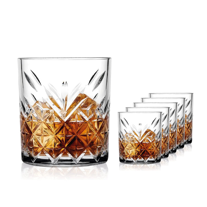 Sahm Gläser Set 6 teilig 200ml - Kleines Trinkgläser - Timeless Wassergläser Set - Ideale Gin, Latte
