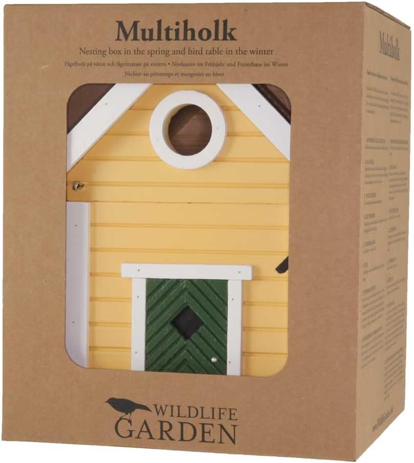 Wildlife Garden WG104 Multiholk Villa - Der Kombinierte Vogelfutterhaus und Nistkasten/Vogelhaus aus