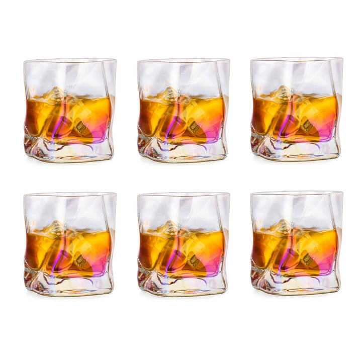 Whiskey Gläser Set Whisky Glas: 6 Stück Edel Rum Tumbler Weingläser Ohne Stiel Männer Papa Scotch Vo