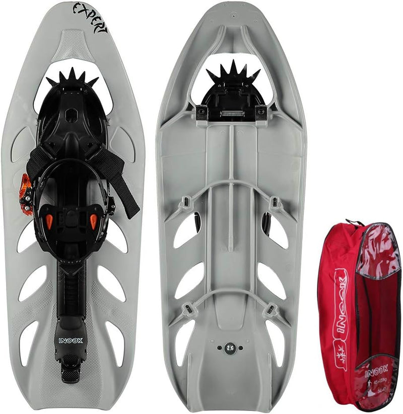 Inook EXPERT Schneeschuhe I Schneeschuhe mit Steighilfe I EU 36-47 I Schneeschuh Set mit praktischer