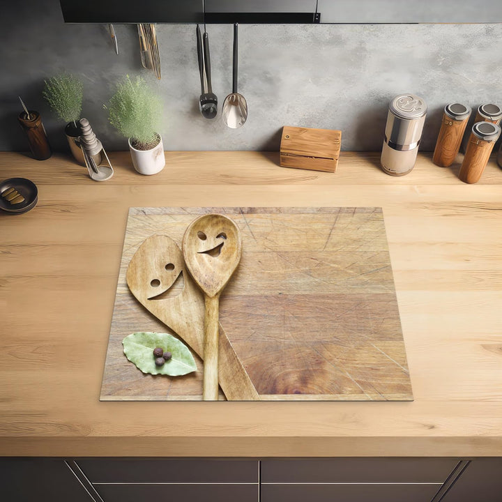 Herdabdeckplatte Einteilig Küche Herdabdeckung Induktionsfeld Ceranfeld Herdabdeckplatten Vinyl Matt