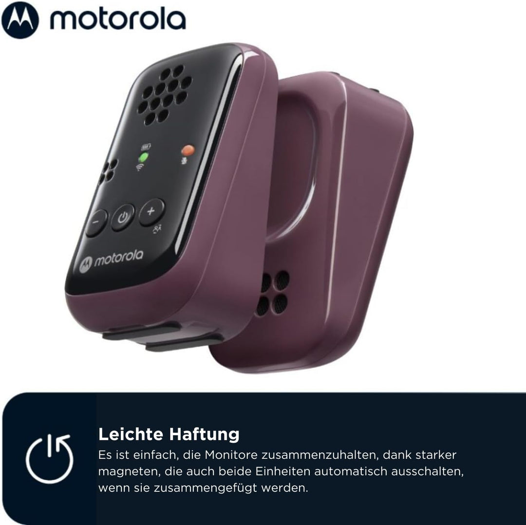 Motorola Audio Babyphone PIP12 – Babyphon DECT-Technologie – Baby Monitor Reichweite bis zu 450 Mete
