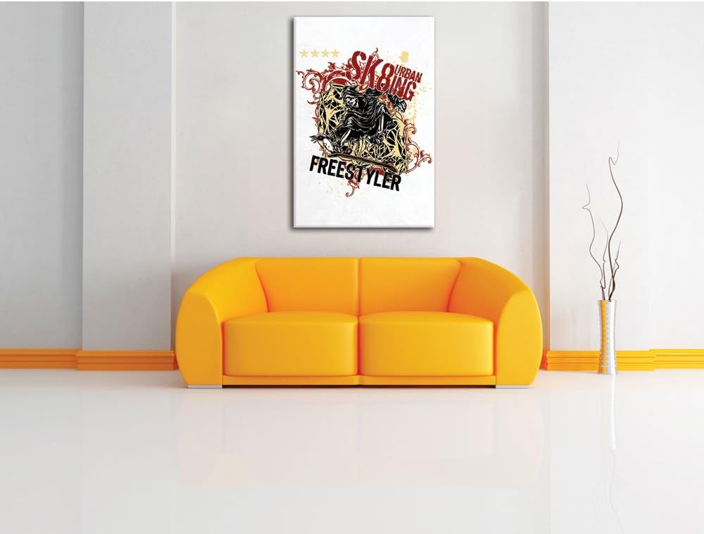 Ultimate grim reaper white Bild auf Leinwand, XXL riesige Bilder fertig gerahmt mit Keilrahmen, Kuns