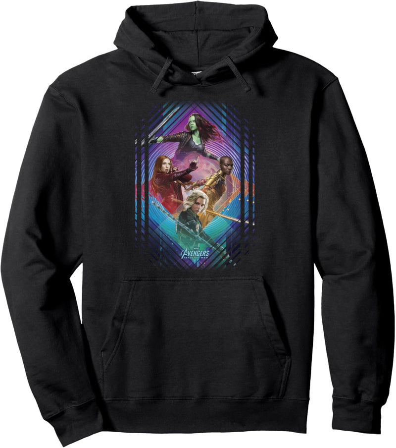 Marvel Infinity War Gamora Okoye Black Widow Pullover Hoodie