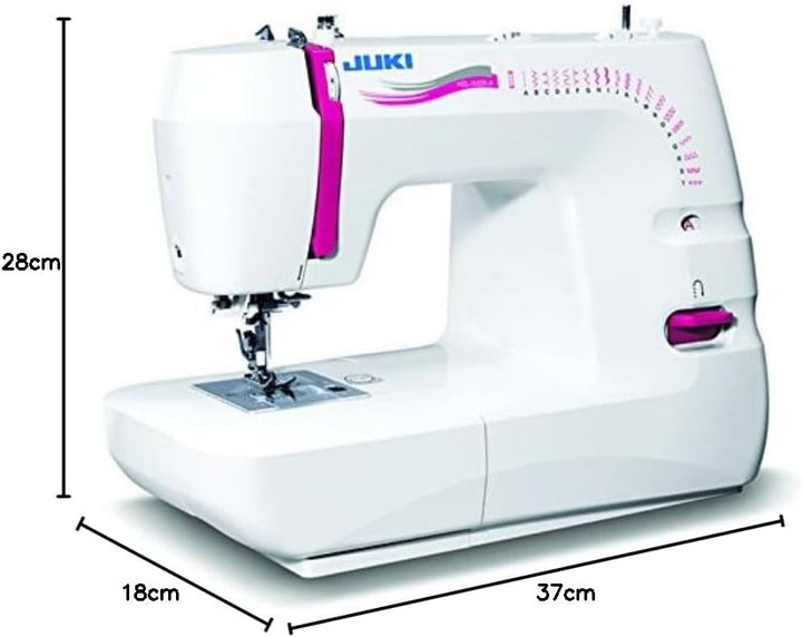 Juki Nähmaschine mechanisch, Metall, weiss, 41 x 17,7 x 30,8 cm
