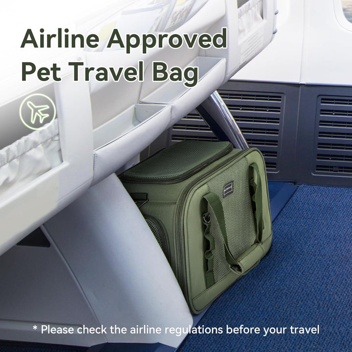 Petsfit Transportbox Katze Flugzeug Transporttasche Katze Hund mit Decke Hundetasche stabil & atmung