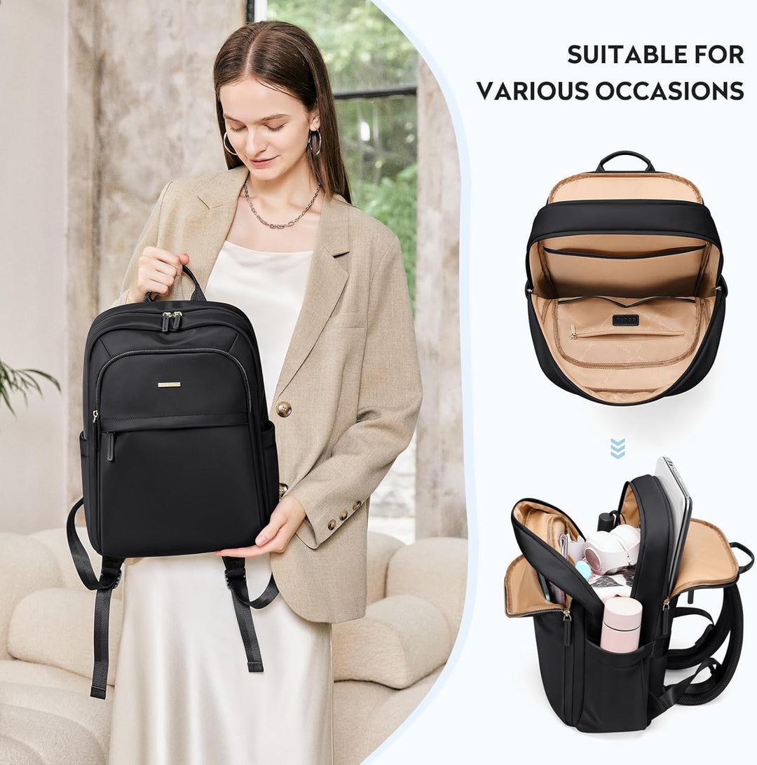 Rucksack Damen Herren, Laptop Schulrucksack,Women Travel Backpack Elegant für Uni Reise Büro, Tagesr