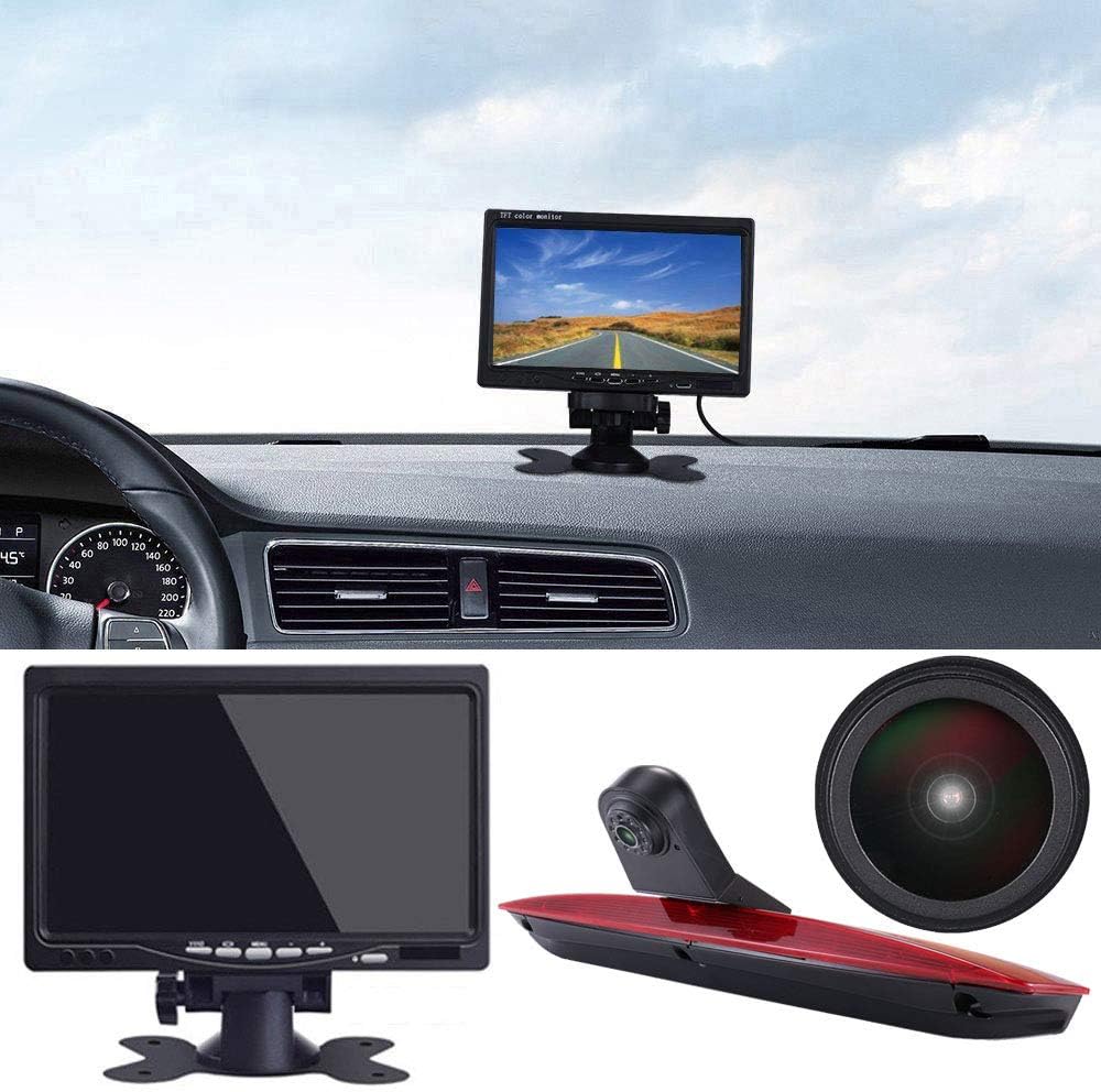 【Super HD Rückfahrkamera Set】7 Zoll TFT LCD Farbdisplay Auto Monitor + 1280*720P Rückfahrkamera für