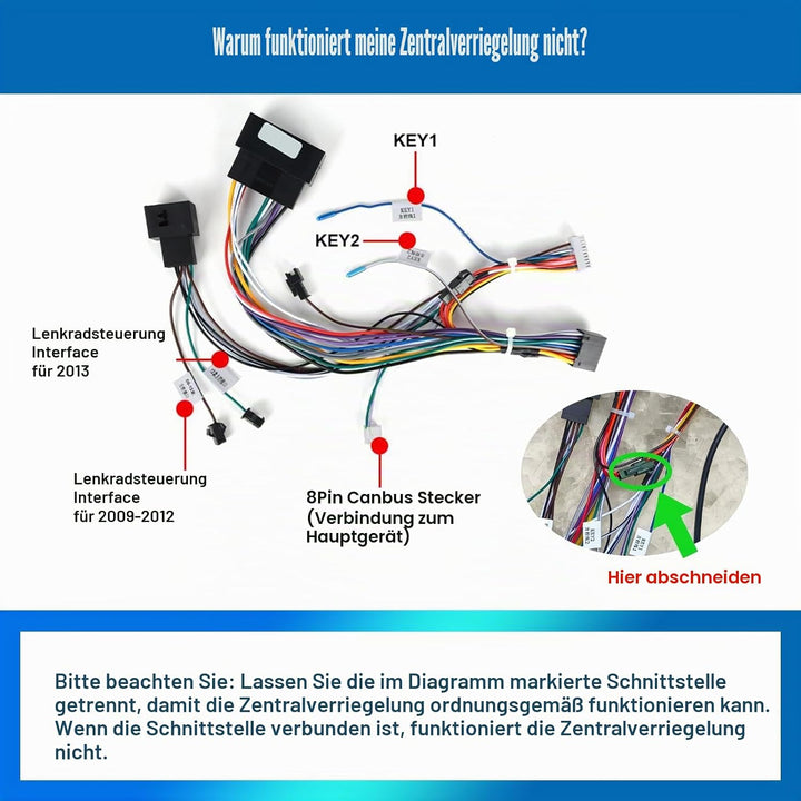 6G+128G CAMECHO Android 15 Autoradio für Ford Fiesta 2009-2014 mit Navi Carplay Android Auto,Octa Co