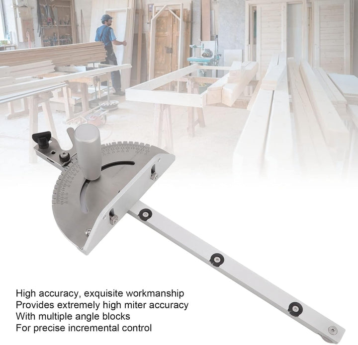 Gehrungslehre, Hochpräzise Aluminium-Tischsägenlehre, Professionelles, Robustes, Langlebiges Zubehör