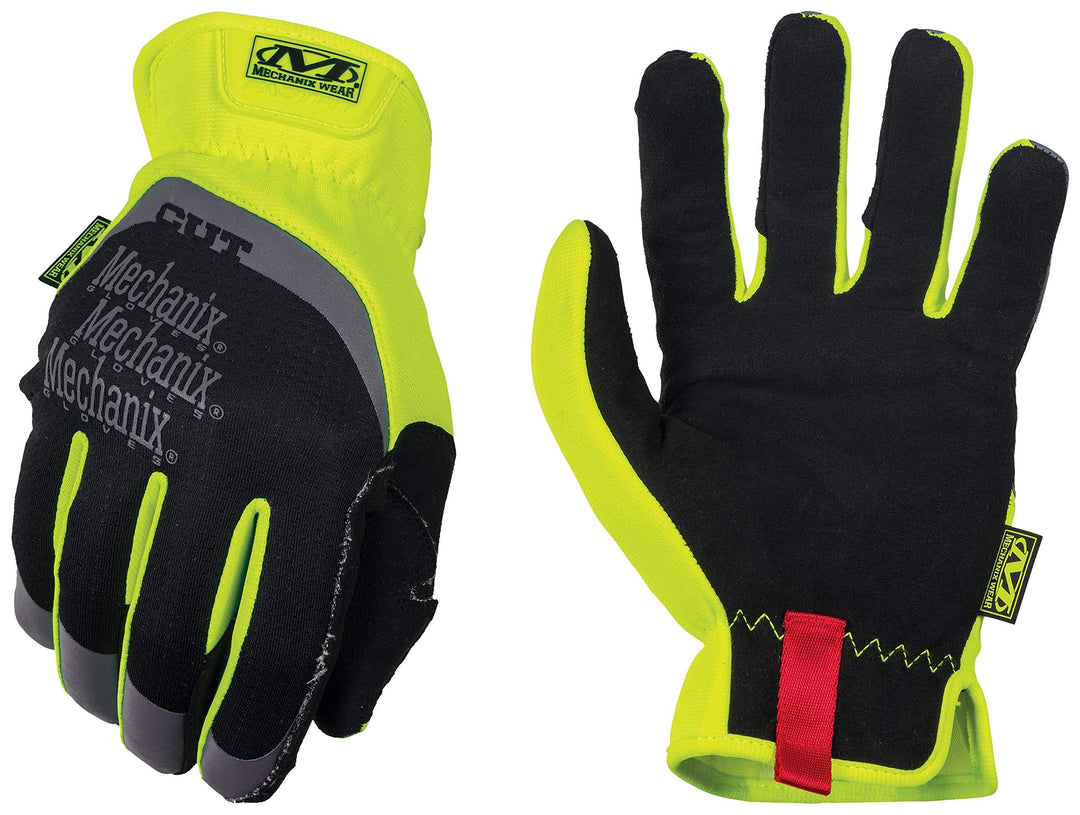 Mechanix Wear FastFit® E5 Handschuhe (Medium, Schwarz/Fluoreszierendes Gelb) M (1er Pack), M (1er Pa