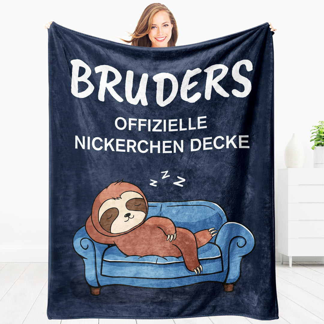 Geschenk für Bruder - Kuscheldecke, Geschenk Bruder Geburtstag, Geburtstagsgeschenk, Bruder