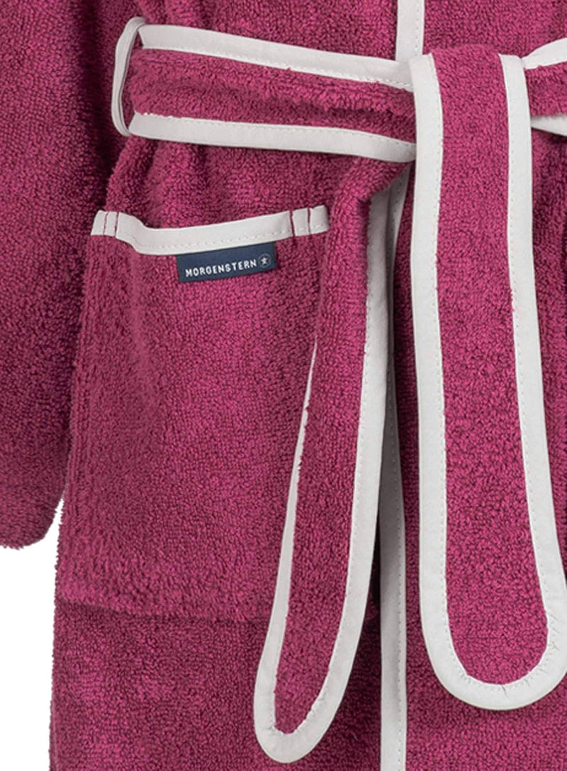 Morgenstern Bademantel Kinder Mädchen Jungen Frottee Baumwolle Kapuze OEKO-TEX Kinderbademantel, Lil
