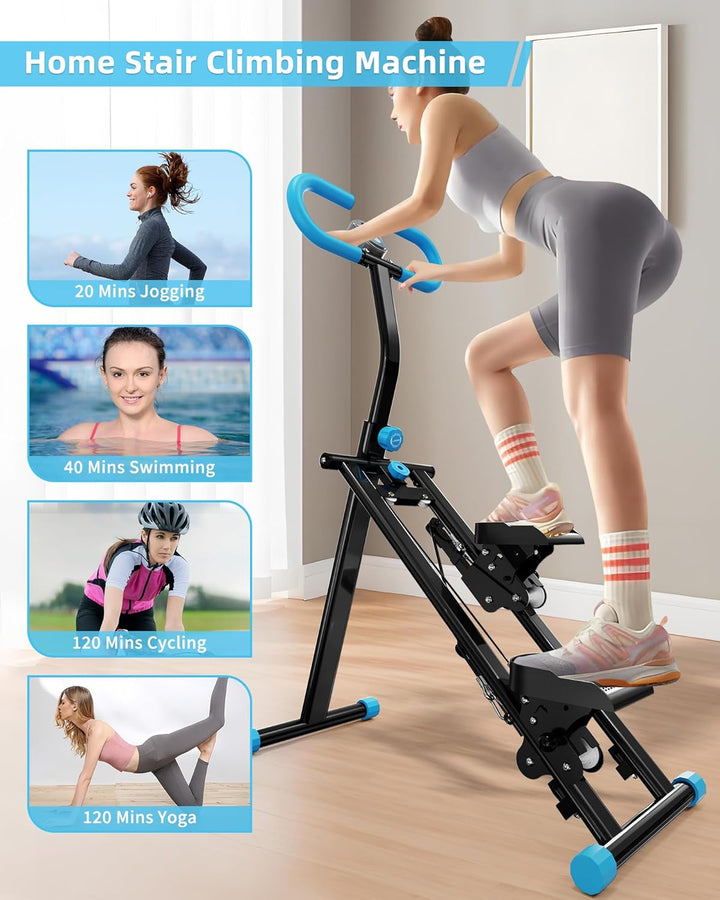 Vertikale Klettermaschine,Stair Stepper für Home Gym Übung,Vertical Climber Trainingsgerät mit Griff