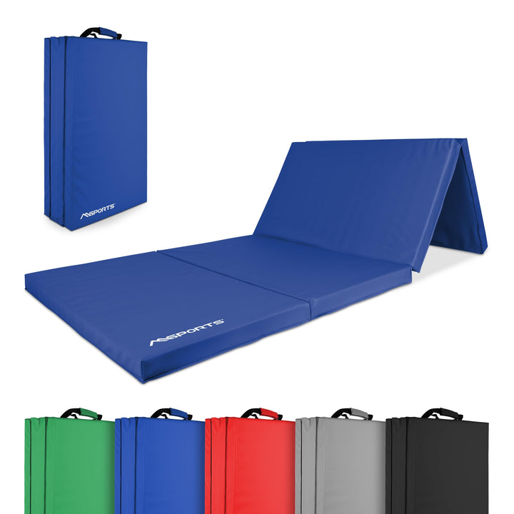 MSPORTS Turnmatte Premium klappbare Weichbodenmatte 190 x 80 x 5 cm Gymnastikmatte faltbare Sportmat