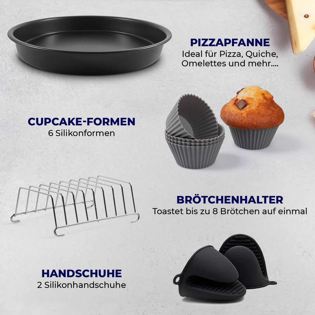 Fentic Airfryer zubehör – heissluftfritteuse zubehör – XL und XXL – Passend für Philips, COSORI, Pri