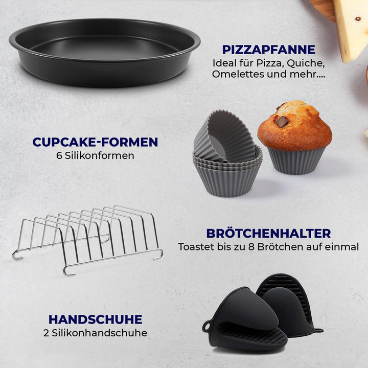 Fentic Airfryer zubehör – heissluftfritteuse zubehör – XL und XXL – Passend für Philips, COSORI, Pri