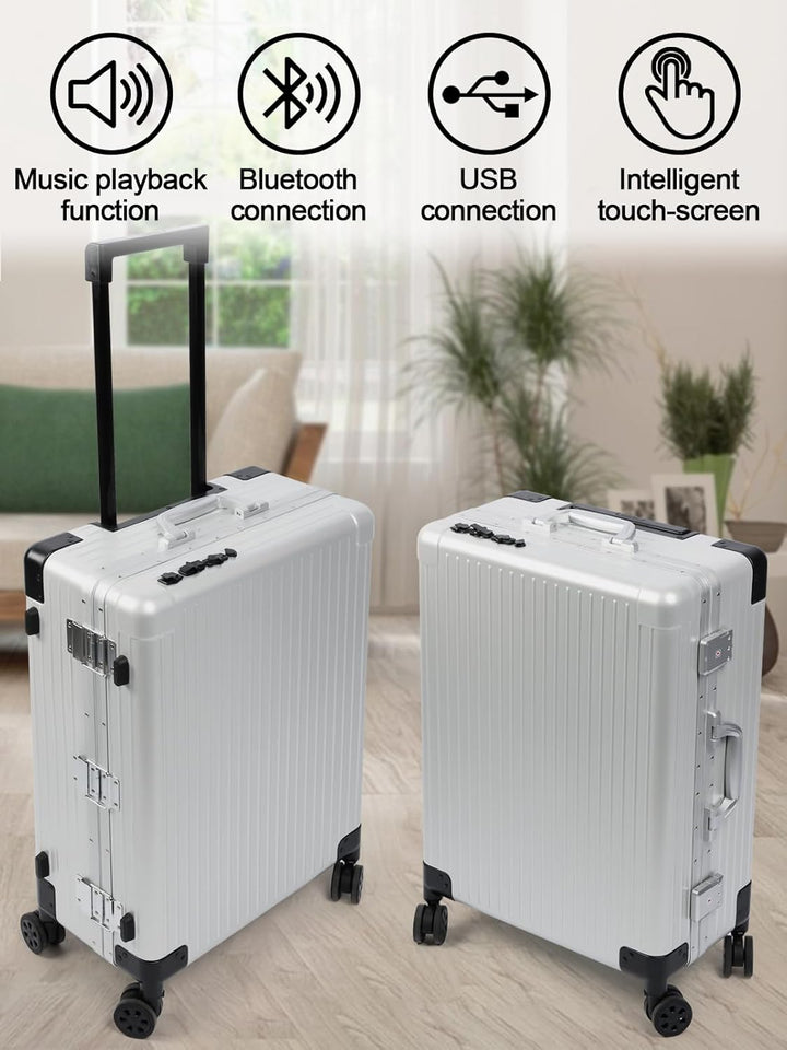 EBANKU Kosmetikkoffer Trolley Schminkkoffer, 24in PC Rolling Makeup Train Case Professionelle Künstl