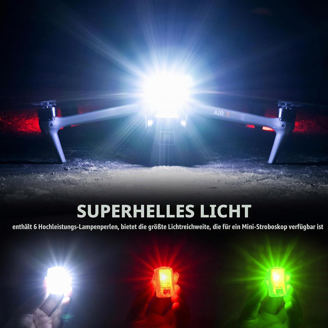STARTRC Strobe Drone Light,Anti-Kollisionslicht,LED Drohne Blitzlicht Für FAA-Drohnen-Nachtflüge,led