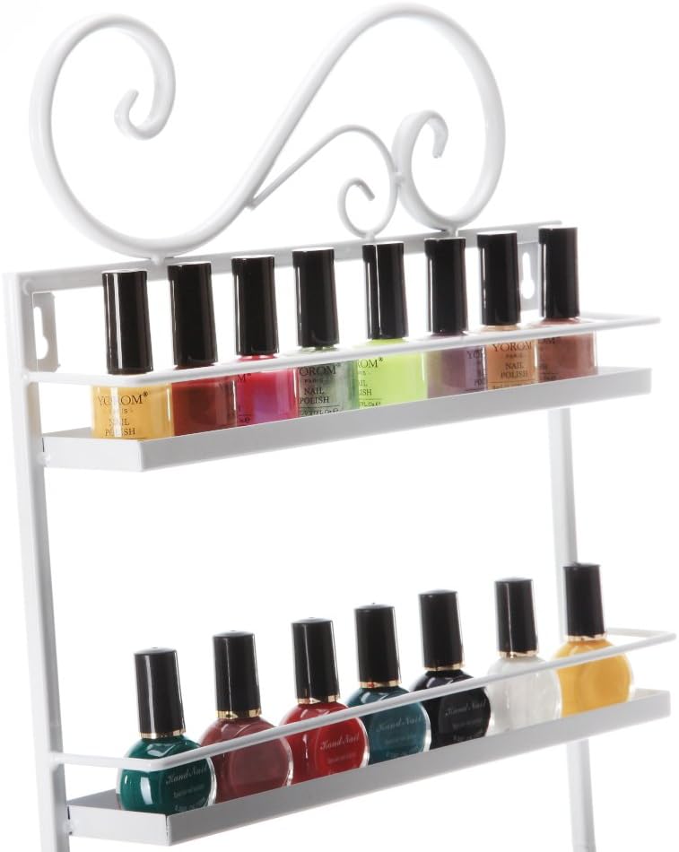 5-Tier Nagellack Regal Metall Kosmetik Aufbewahrung Nagellackregal Wandregal für Tonie Ätherisches Ö