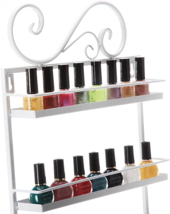 5-Tier Nagellack Regal Metall Kosmetik Aufbewahrung Nagellackregal Wandregal für Tonie Ätherisches Ö