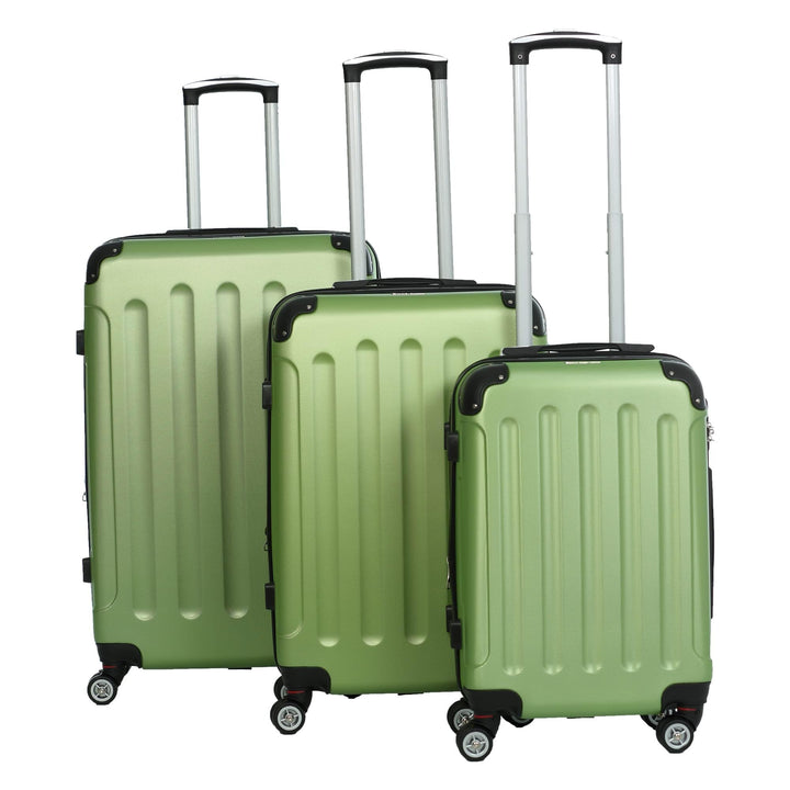 INVIDA Glüückskind Luxus Koffer Trolley Kofferset aus ABS in 6 Farben und Einzel oder im Set Frei Wä