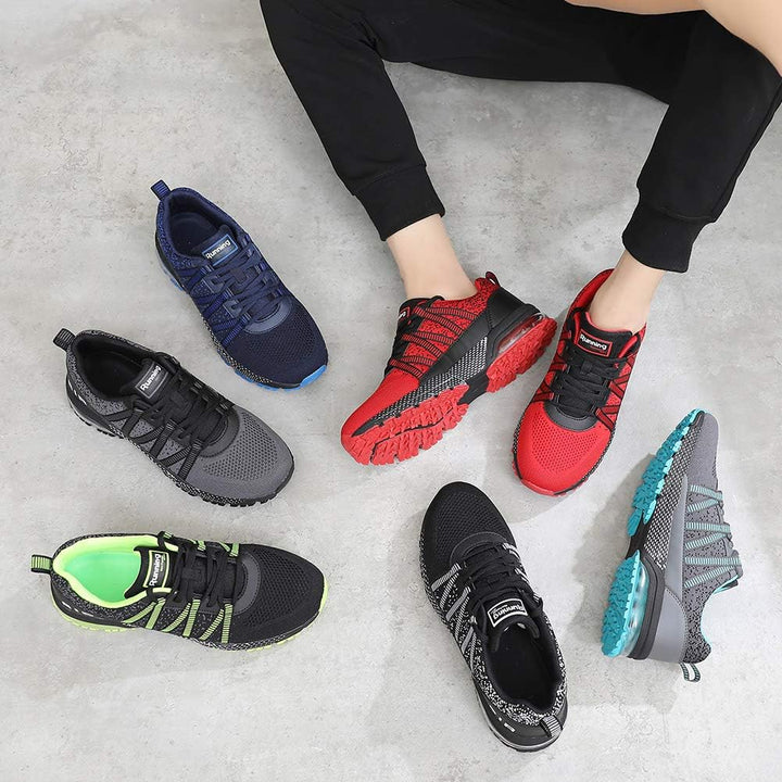 frysen Laufschuhe Herren Damen Atmungsaktiv Leichtgewicht Luftpolster Sportschuhe Turnschuhe Strasse