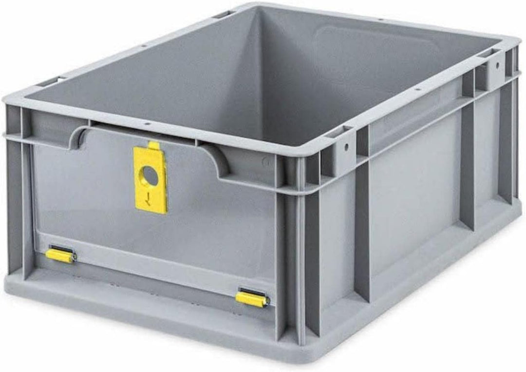 SuperSparSet 10x Eurobox NextGen Insight Cover | HxBxT 17x30x40 | 16 Liter | Niedrig/Gelb | Eurobehä