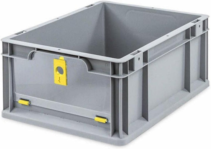 SuperSparSet 10x Eurobox NextGen Insight Cover | HxBxT 17x30x40 | 16 Liter | Niedrig/Gelb | Eurobehä