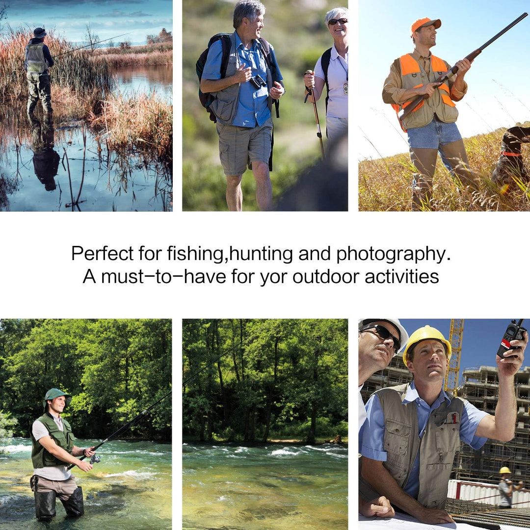 PELLOR Angel Westen, Herren Outdoor Freizeit Atmungsaktiv Weste Freizeitweste mit Vielen Taschen für